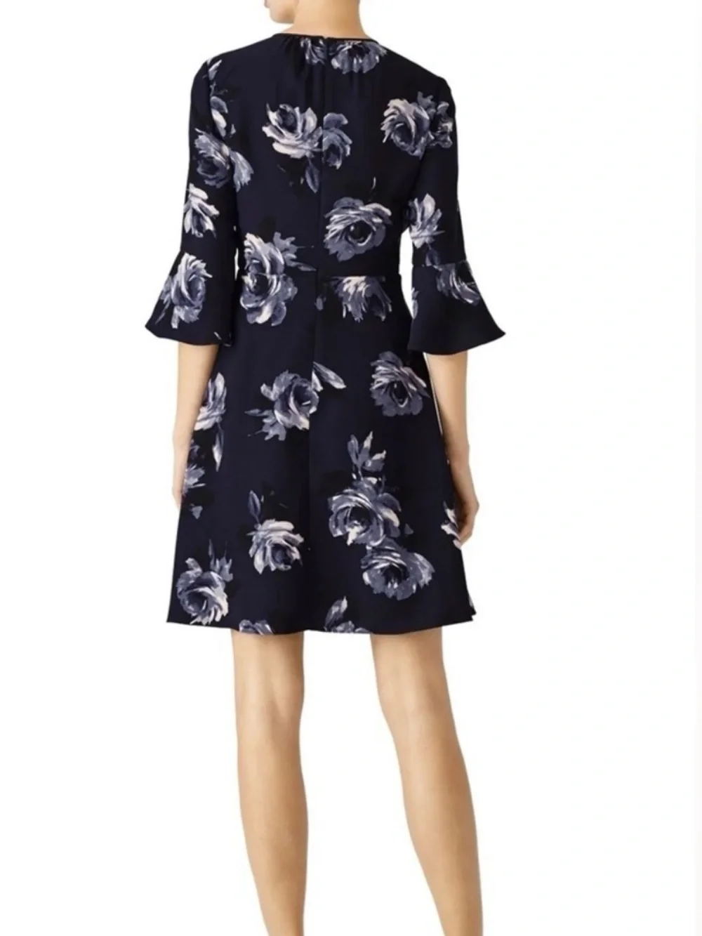 Kate Spade Night Rose Blue Floral Dress 12